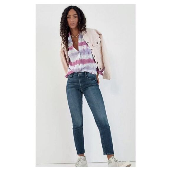 Pilcro Janesse Tie-Dye Buttondown Anthropologie - Picture 14 of 15